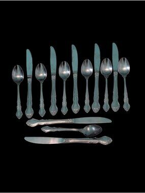 VTG 14pc Candace-Andrea Stainless Steel by Reed & Barton Flatware Rebacraft